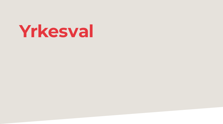 yrkesval